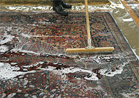 Santa Monica Oriental rug cleaning services - Hand Washing