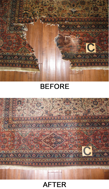 oriental rug repair vertical