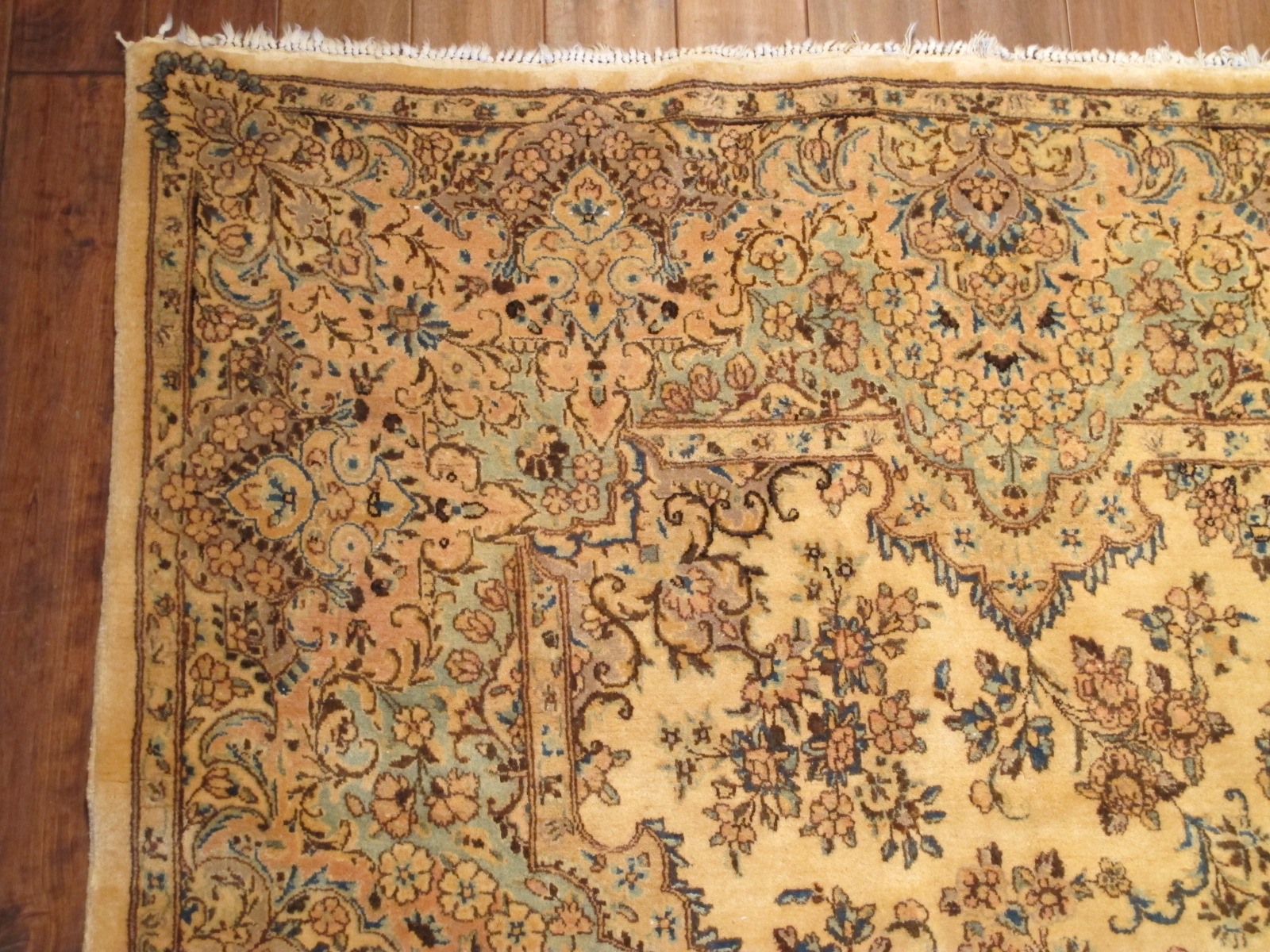 12618.5 semi antique Persian Kirman 8 x 8 (2)