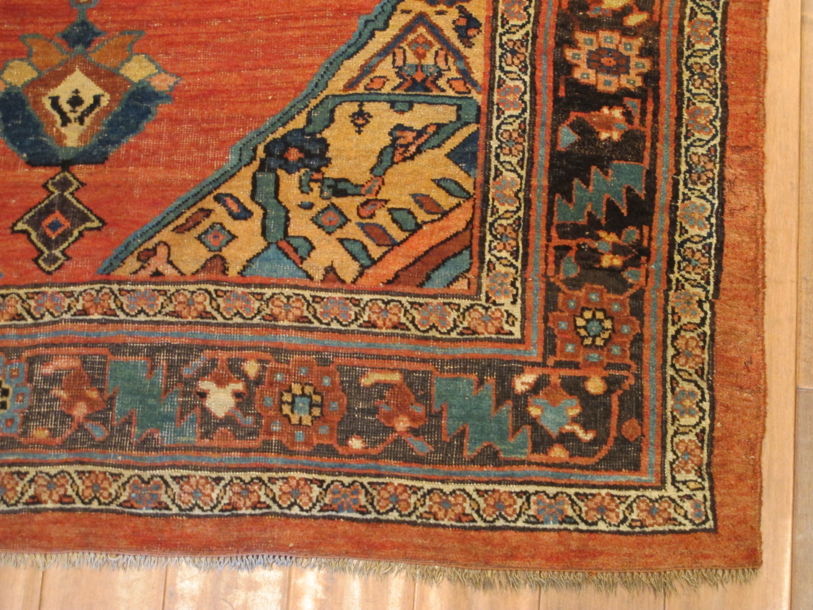 13027 antique Persian Bidjar gallery rug 5x11,10 (3)