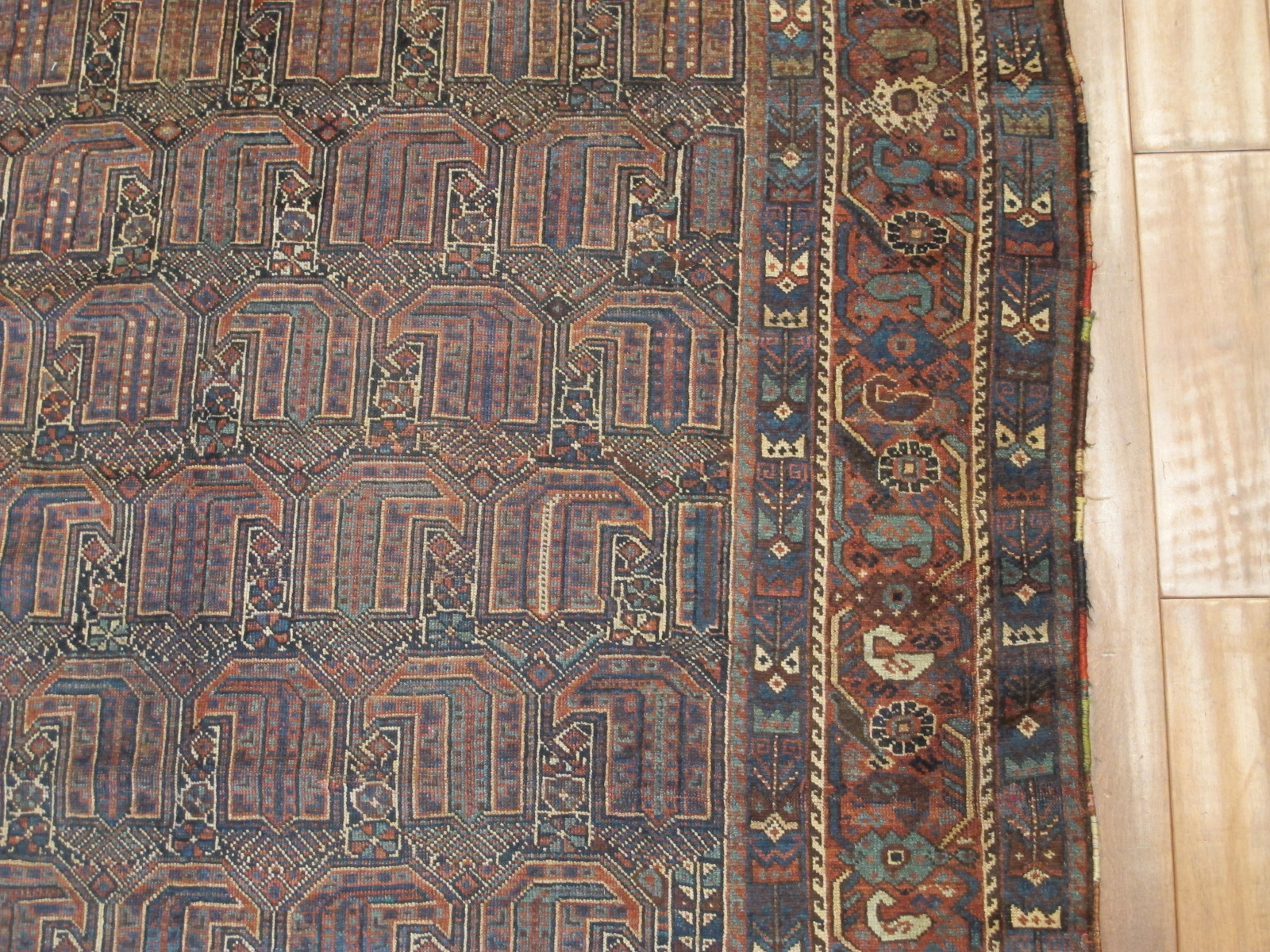 21114 antique persian kamseh carpet 5,2 x 9 (3)
