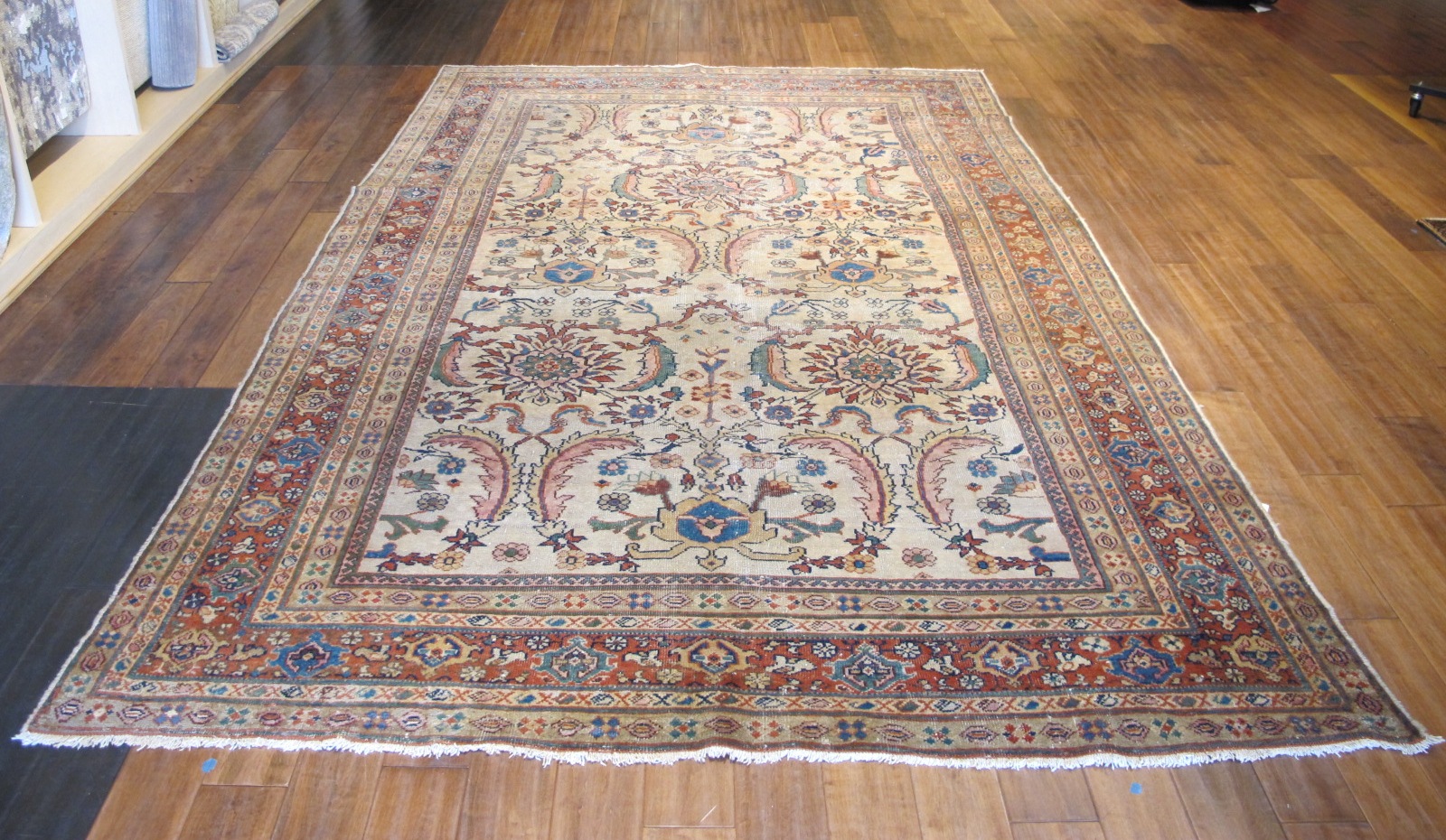21232 antique Persian Sultanabad Mahal rug 6,8x10,5 (2)