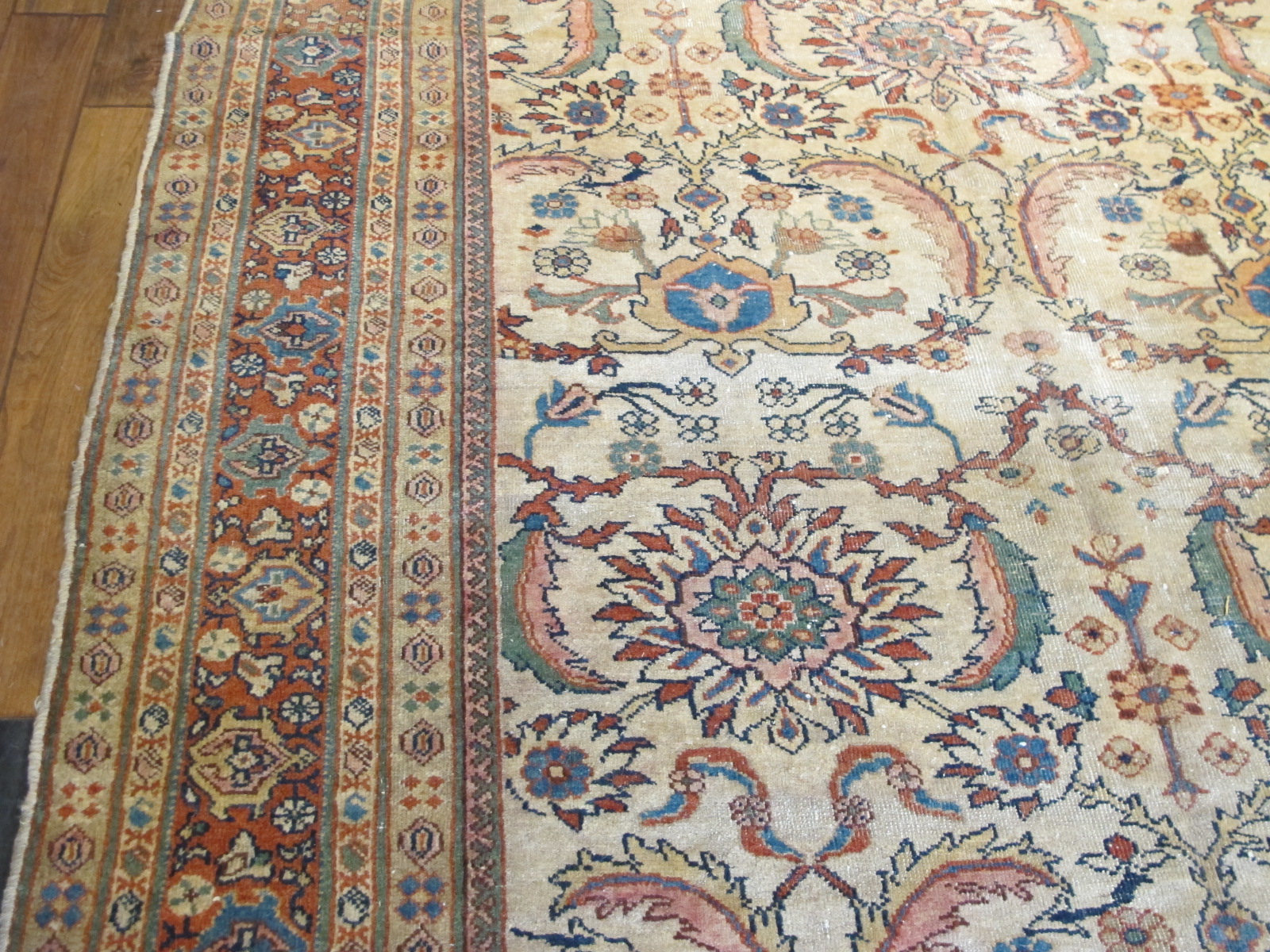 21232 antique Persian Sultanabad Mahal rug 6,8x10,5 (4)