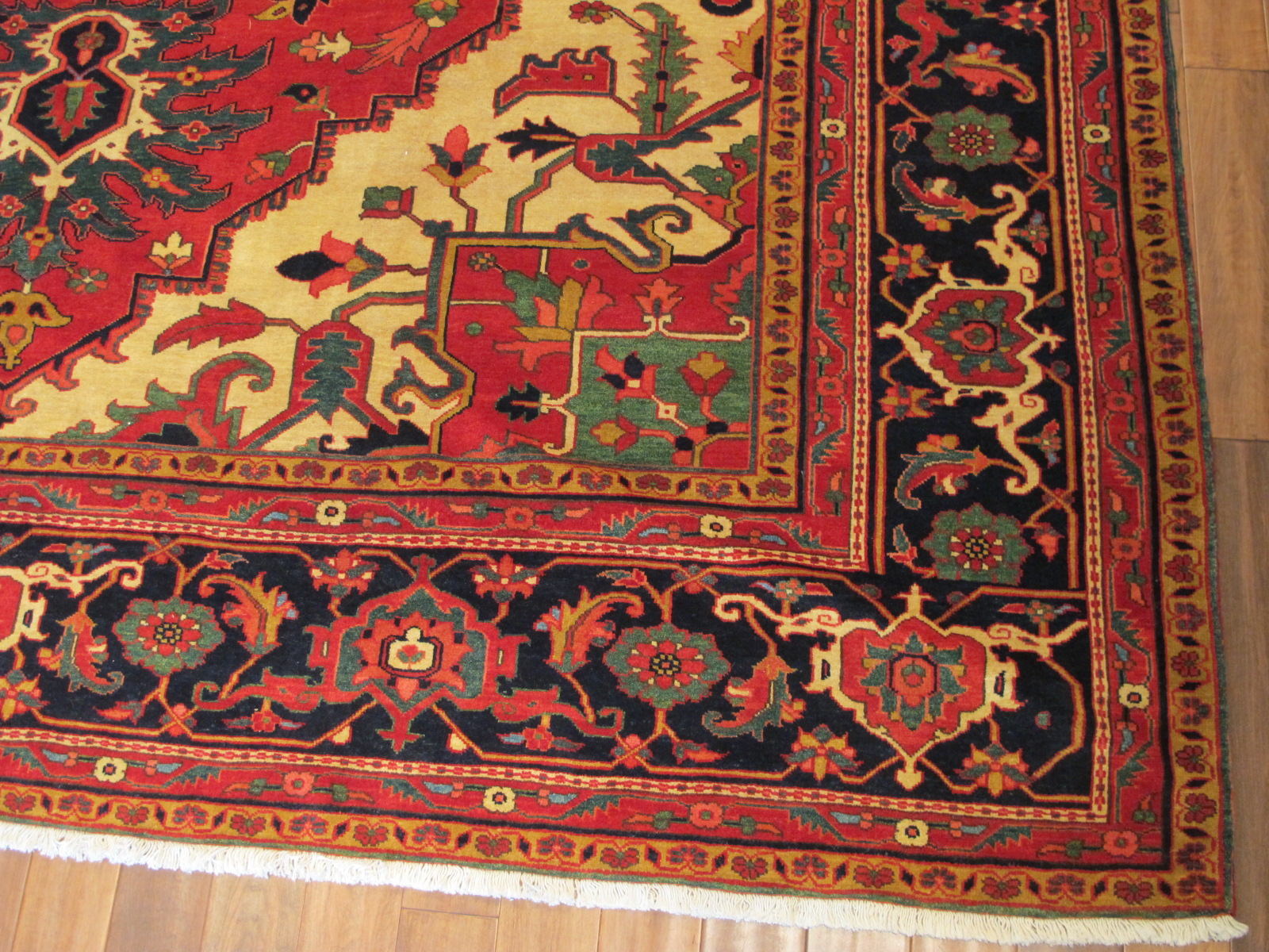 22305 vintage Persian Heriz carpet 11,5x14,10 (2)
