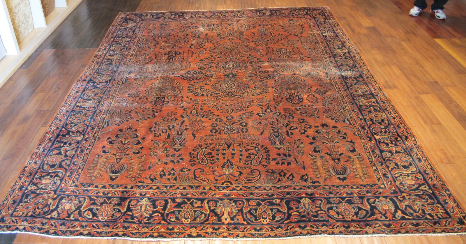22323 semi antique persian sarouk rug 8,7x10,10