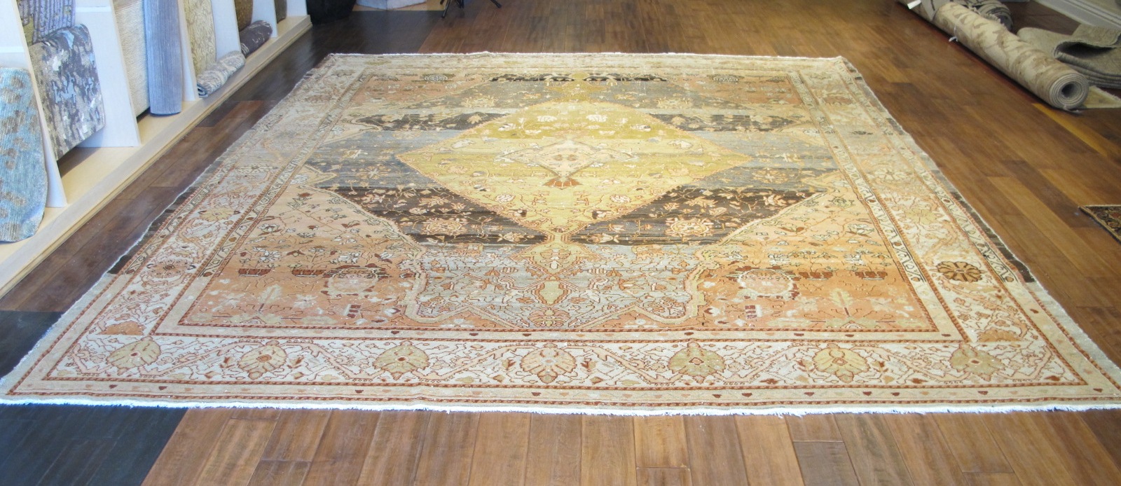 659 Antique Persian Malayer carpet 10,5x12,2 (5)