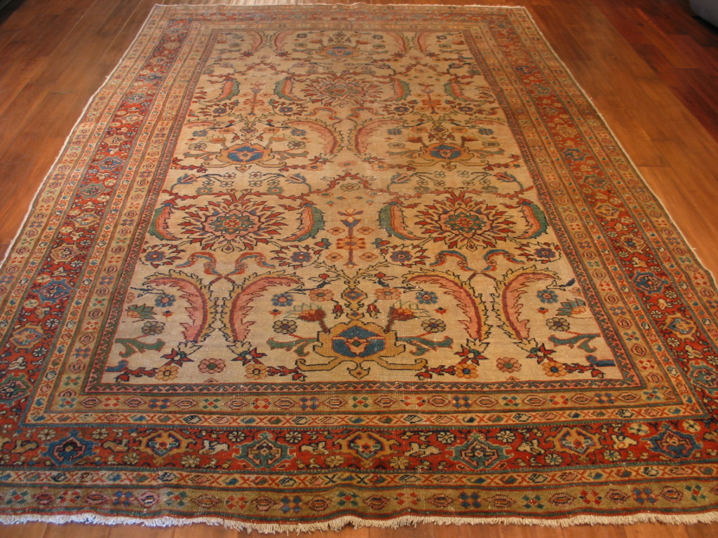 A0 21232 Antique Persian Sultanabad carpet 6,8 x 10,5 (1)