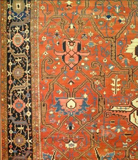 E5 22328 antique Persian Serapi 26 x 17,10 -