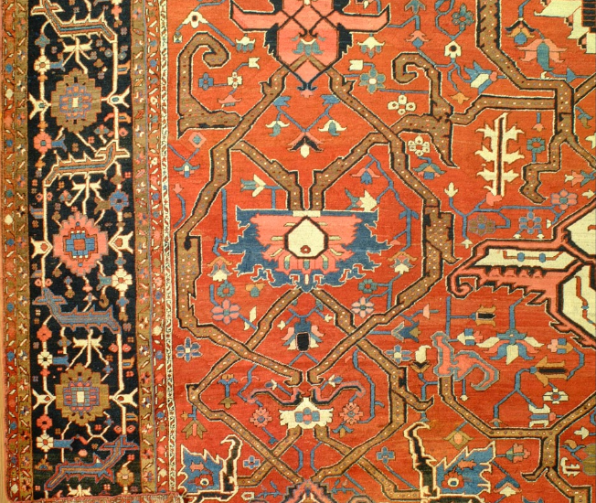 E5 22328 antique Persian Serapi 26 x 17,10