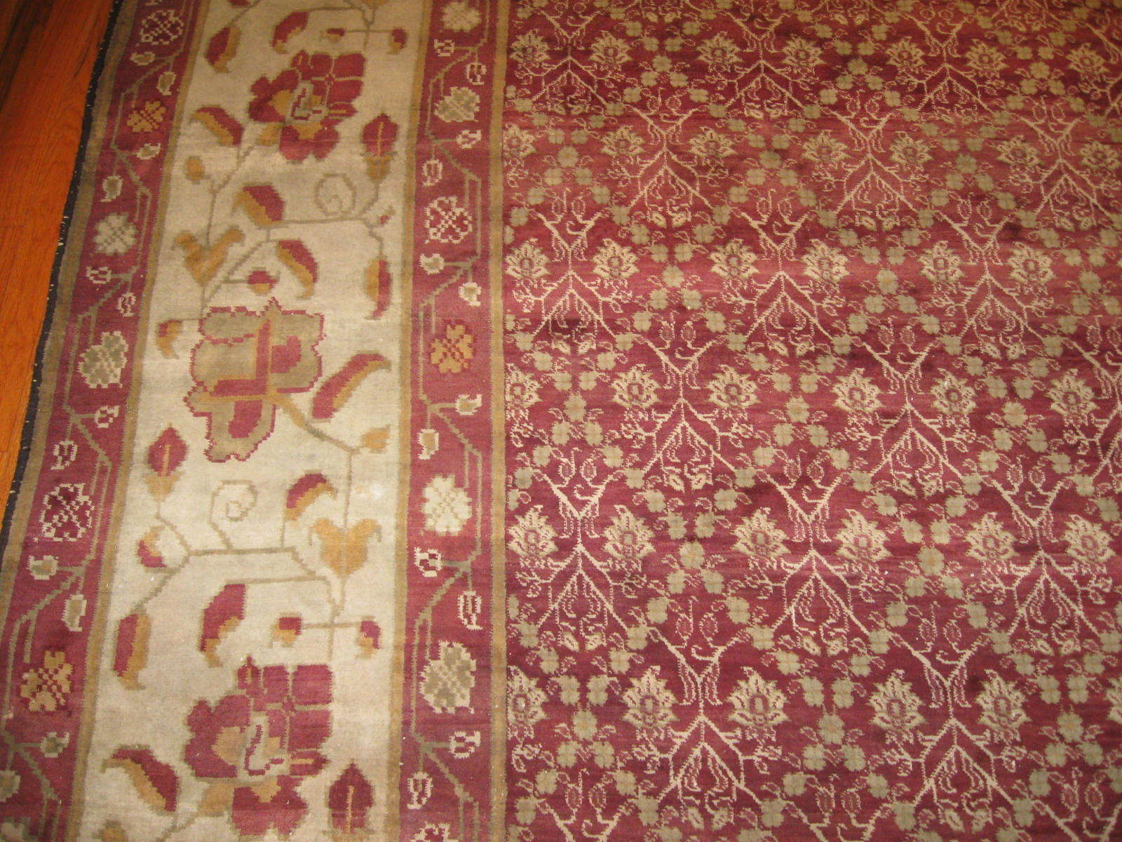 24261 antique India Agra carpet 17,5 x 27,2 (2)
