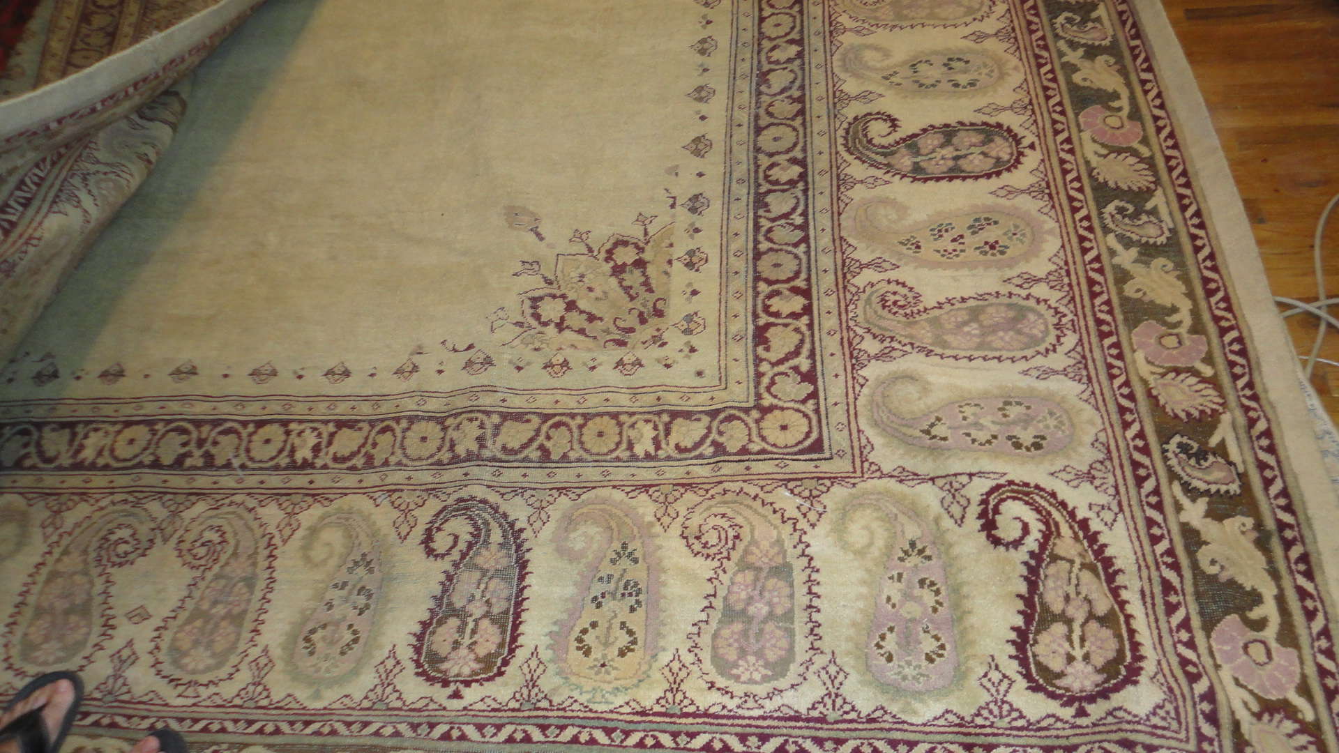 24293 antique Indian amritsar carpet 12 x 18 (1)