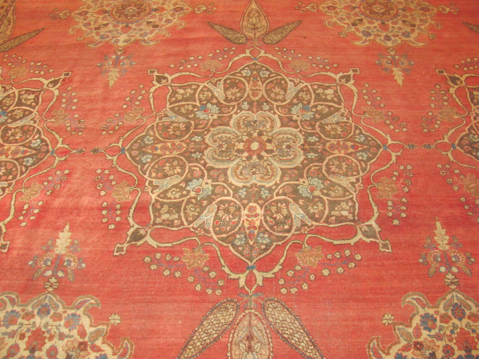 24345 antique Persian Tabriz carpet 10,9 x 14,4 -2