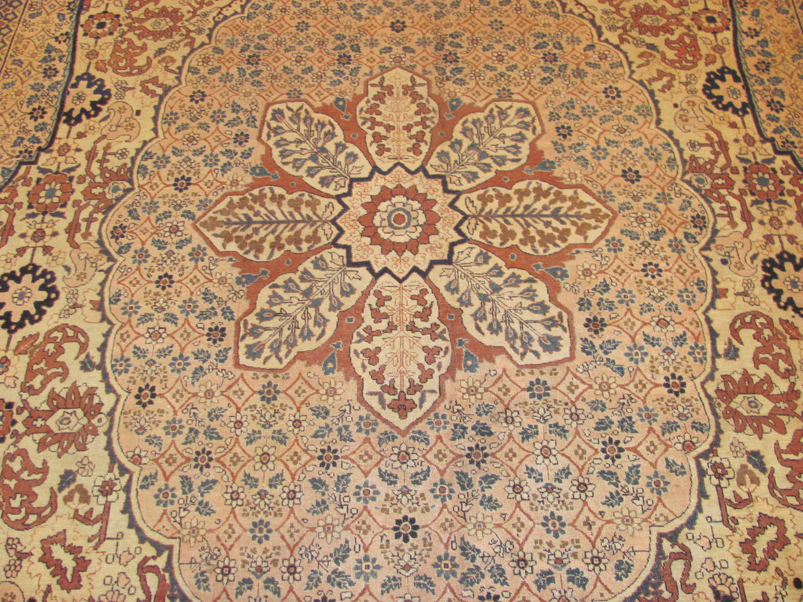 24348 antique Persian Hadj Jalili Tabriz 9,11 x 14,2 -2