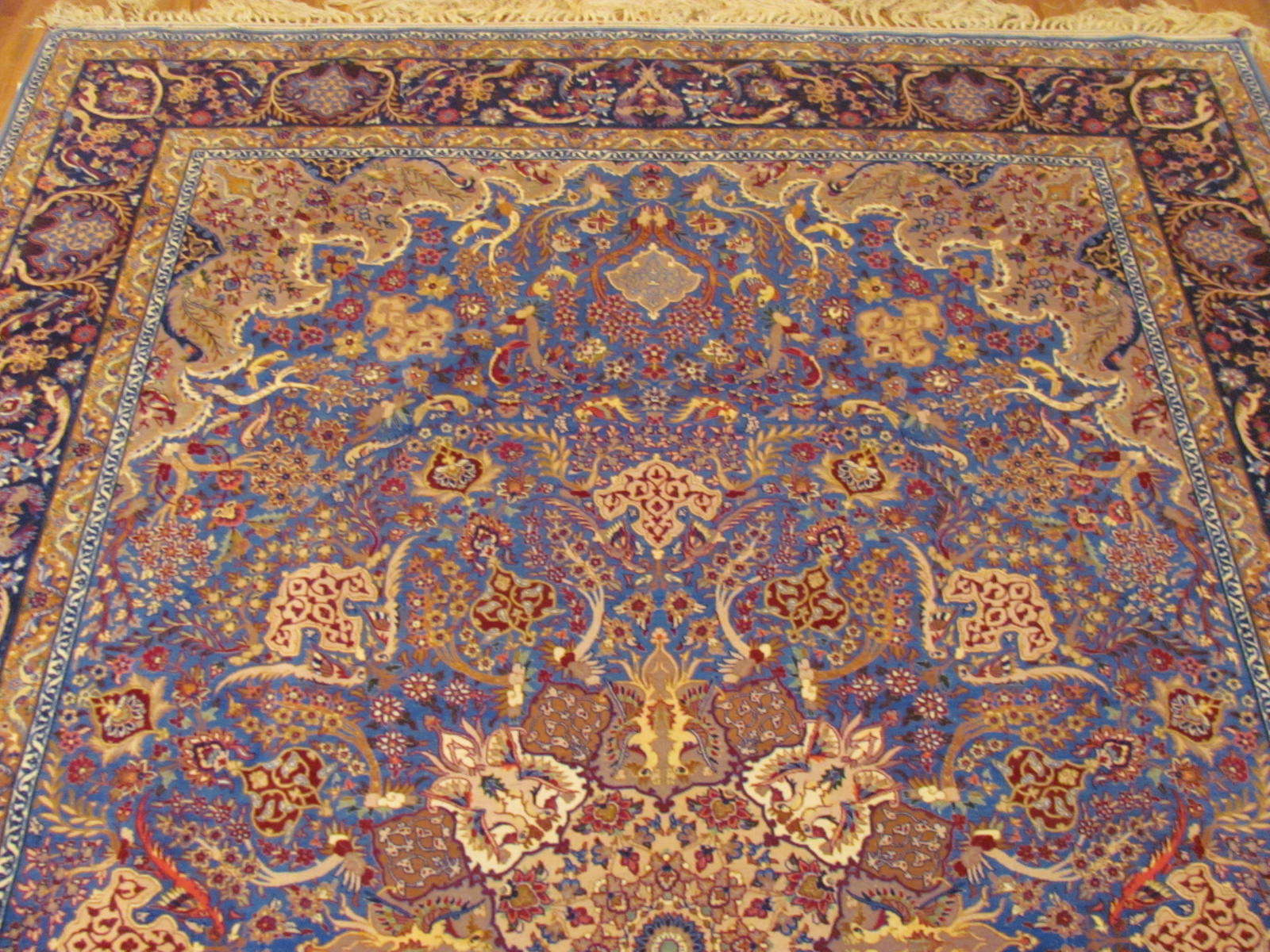24465 persian Isfahan rug 6,11x10,1 -1