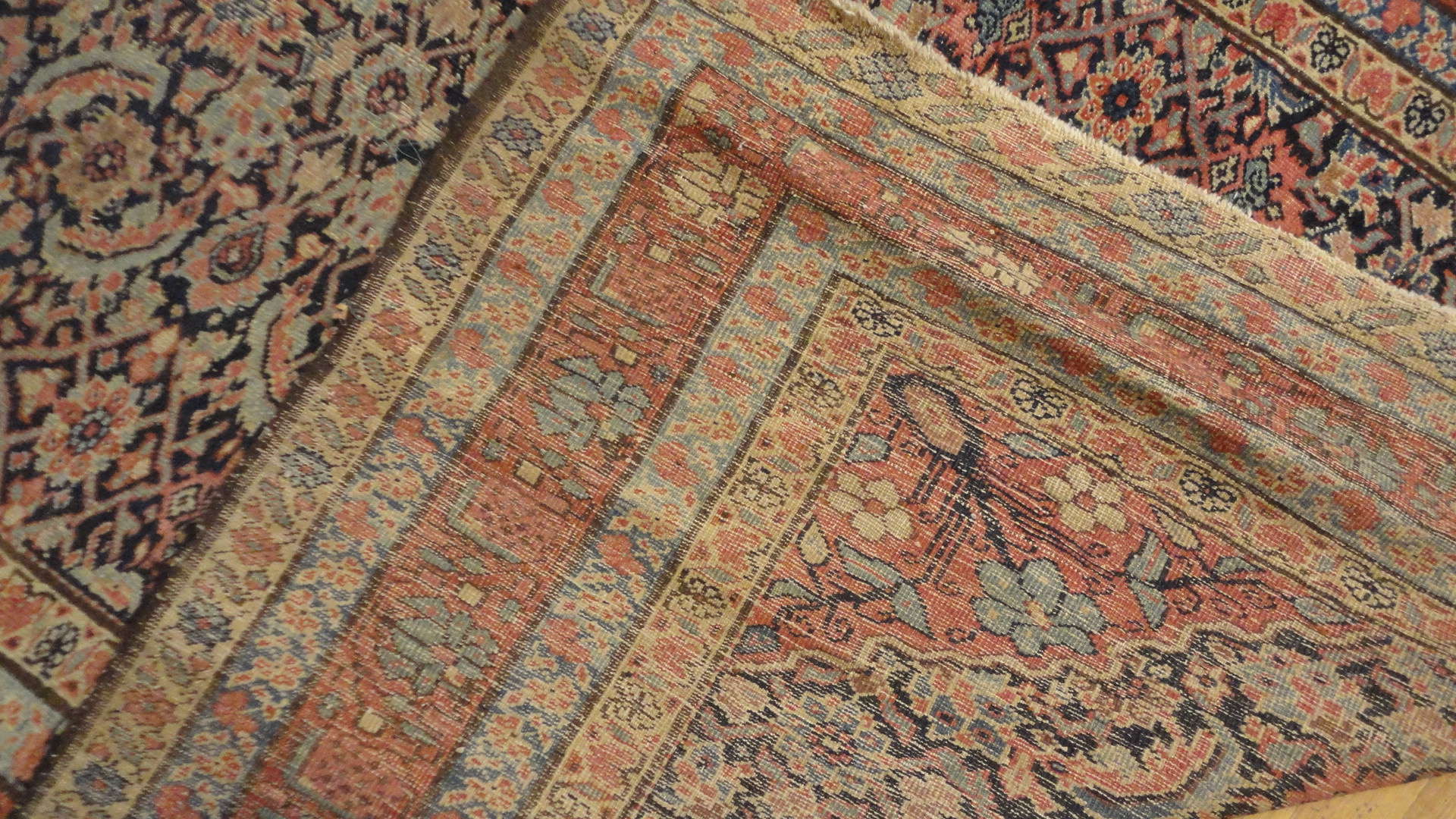 24478 Antique Perrsian Farahan rug 5x10,6 -2