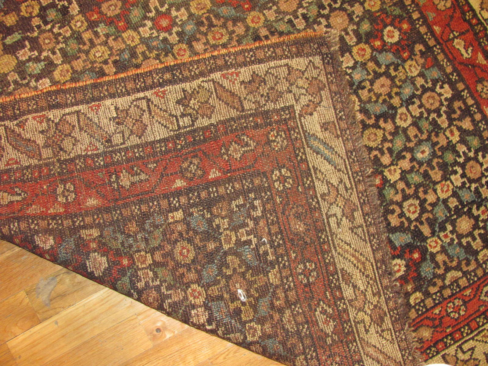 24499 antique persian kurdish rug 4,2 x 8,8 -32