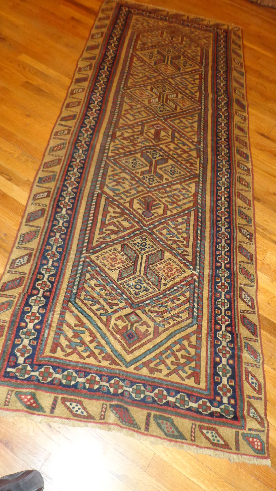 24520 Antique Bakshaish Persian runner rug 3,4 x 8,10 -1