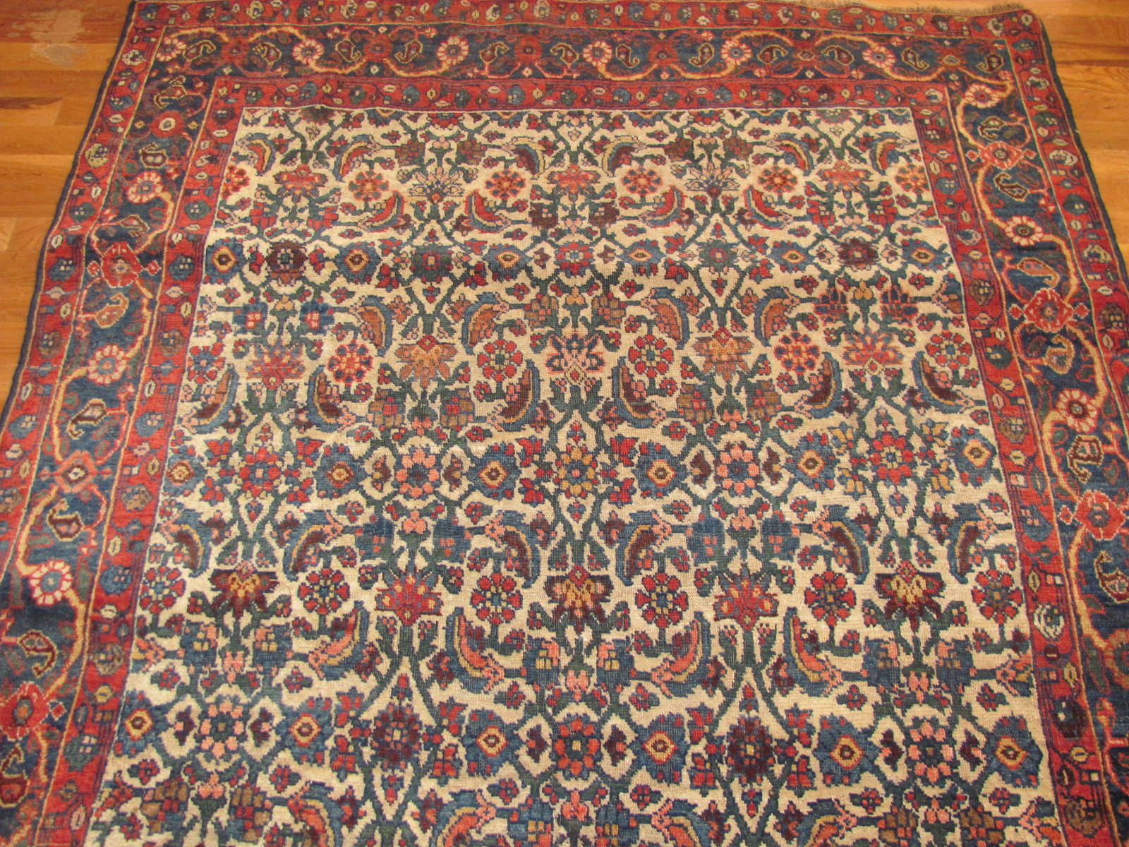 24536 antique Persian Bijar rug 4,7x8,2 -1
