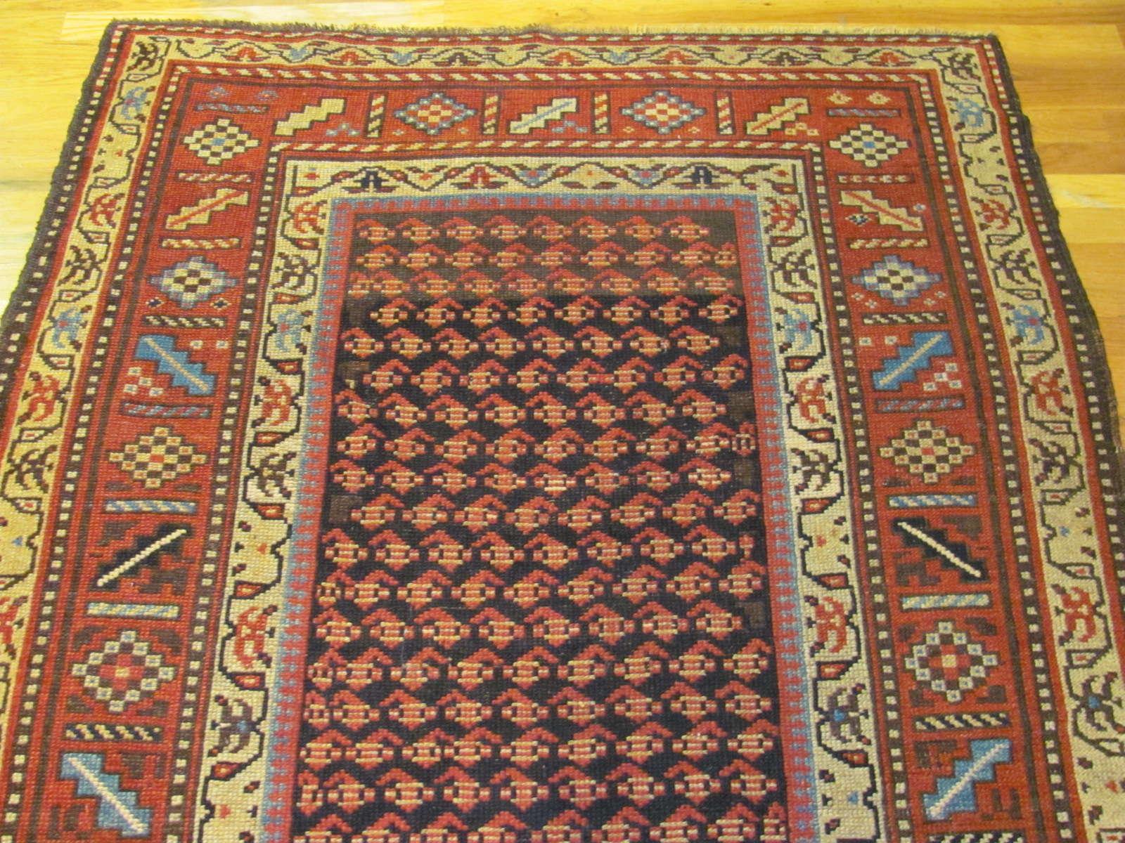 24542 antique northwest persian kurd rug 4,4x7,5 -1