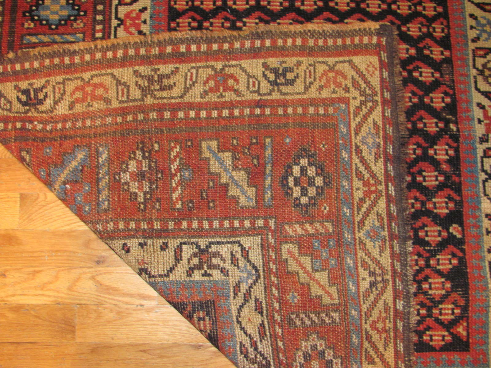 24542 antique northwest persian kurd rug 4,4x7,5 -3
