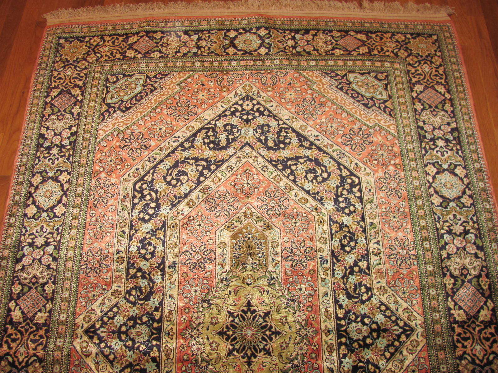 24550 persian silk quom rug 4,6x7,2 -1