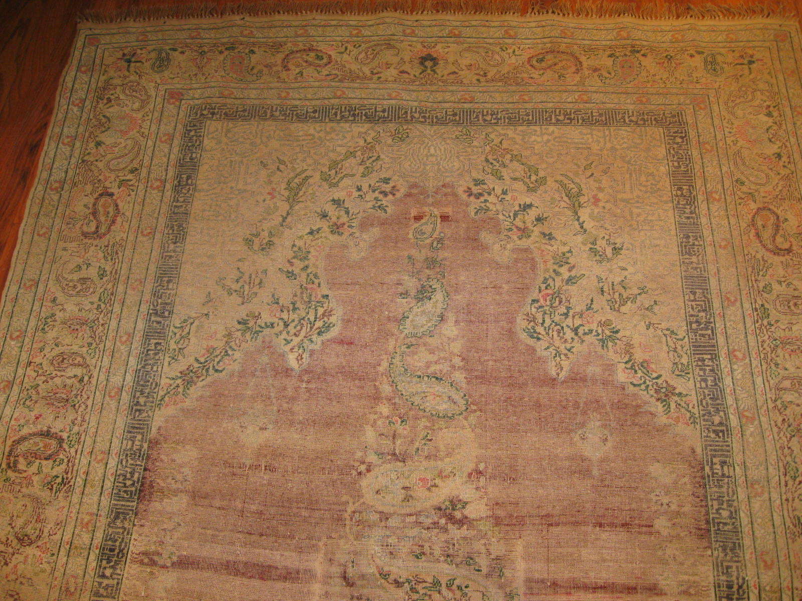 24577 antique Anatolian silk Kayseri rug 5 x 6,8 -1