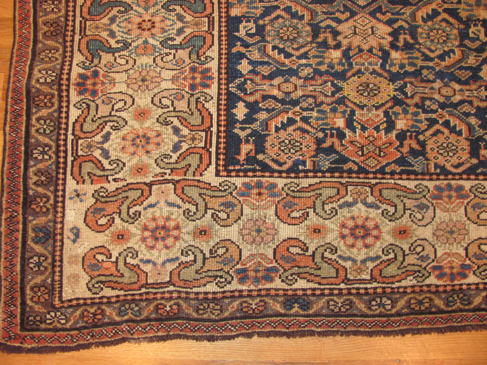 24585 antique persian kurdish rug 4,6 x 6,3 -2