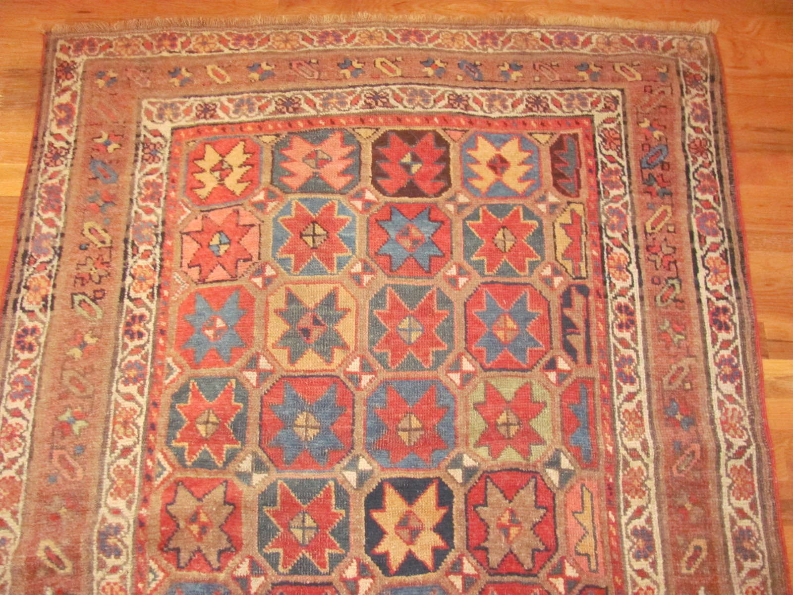 24601 antique Kurdish Persian rug 3,7 x 6,10 -1
