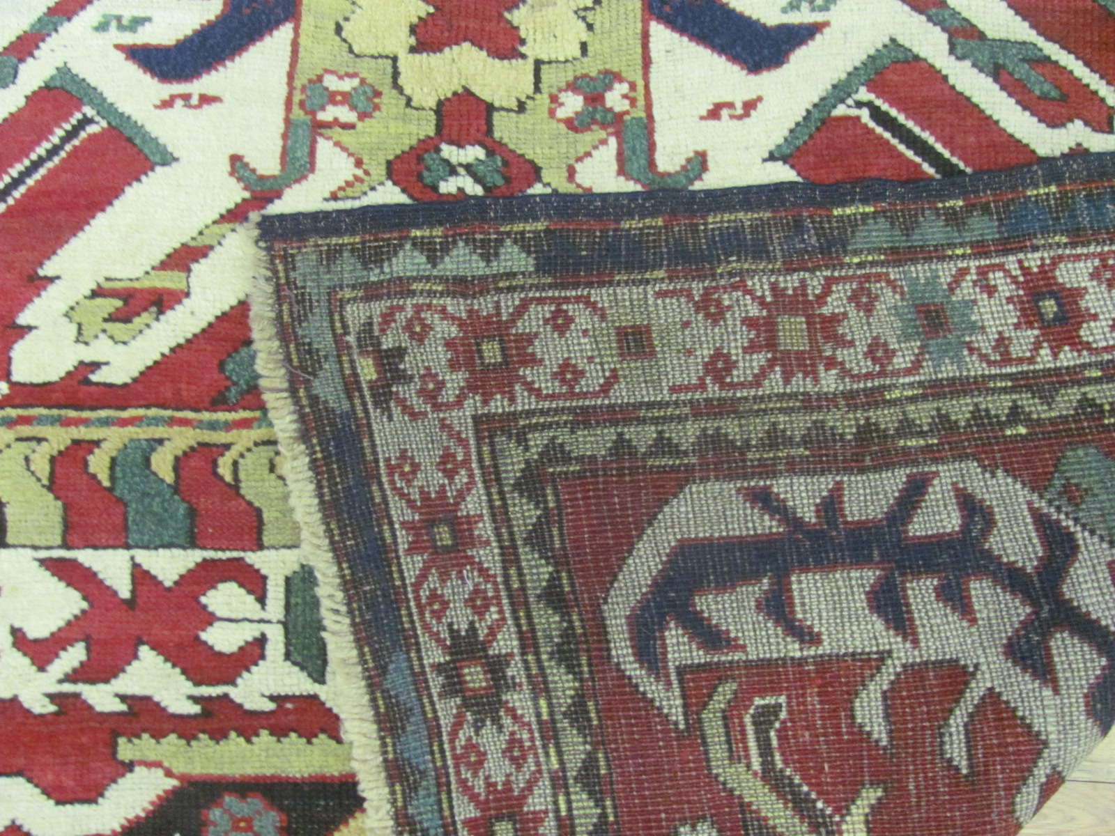 24616 antique Chelaberd 'Eagle' Kazak rug 4,8 x 6,5 -3
