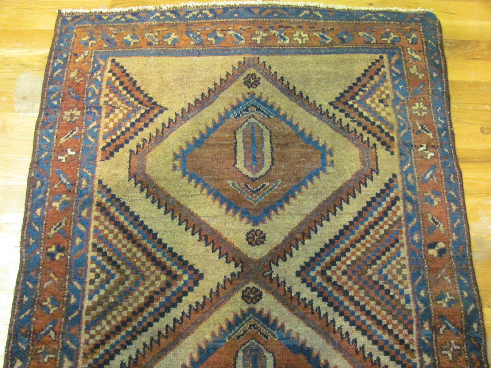 24633 antique persian hamadan rug 3 x 5,1 -1