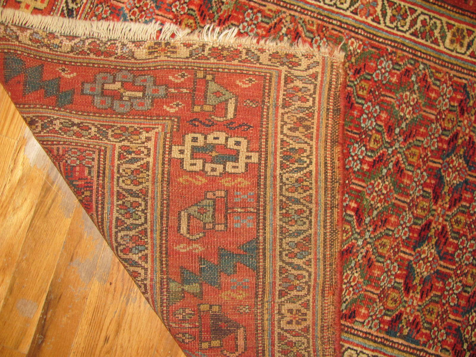 24721 antique persian kurd rug 3,8 x 6 -1