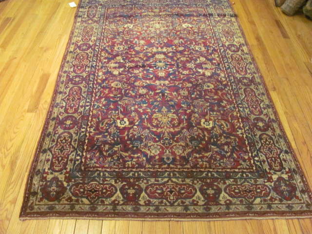 24740 persian isfahan rug 4.7x7.3