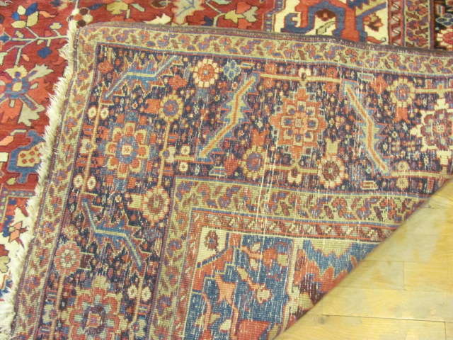 24801 semi antique persian heriz carpet 11,2x15,5-1