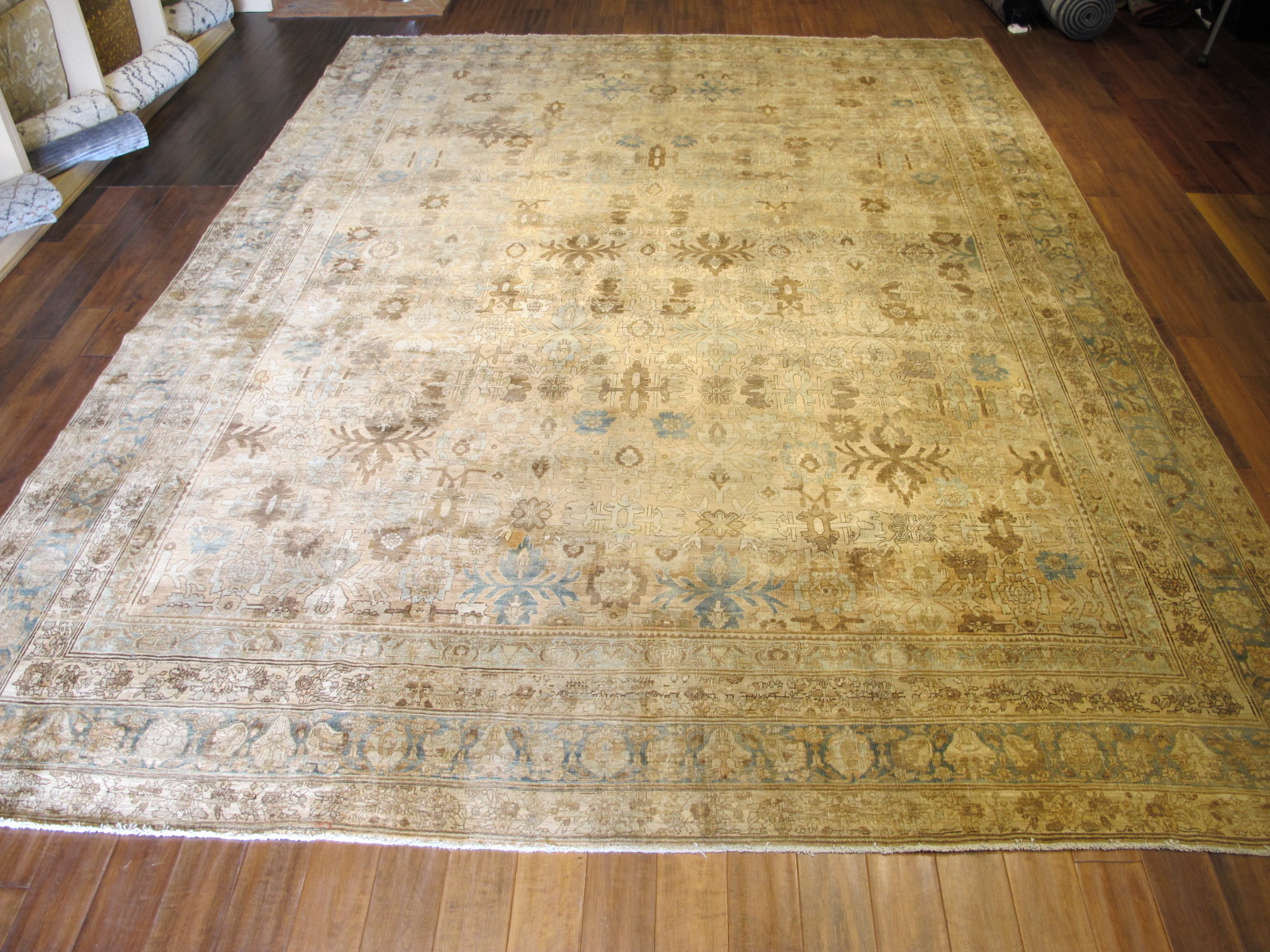 24838 antique Persian Bidjar rug 10,2 x 13,7 (1)