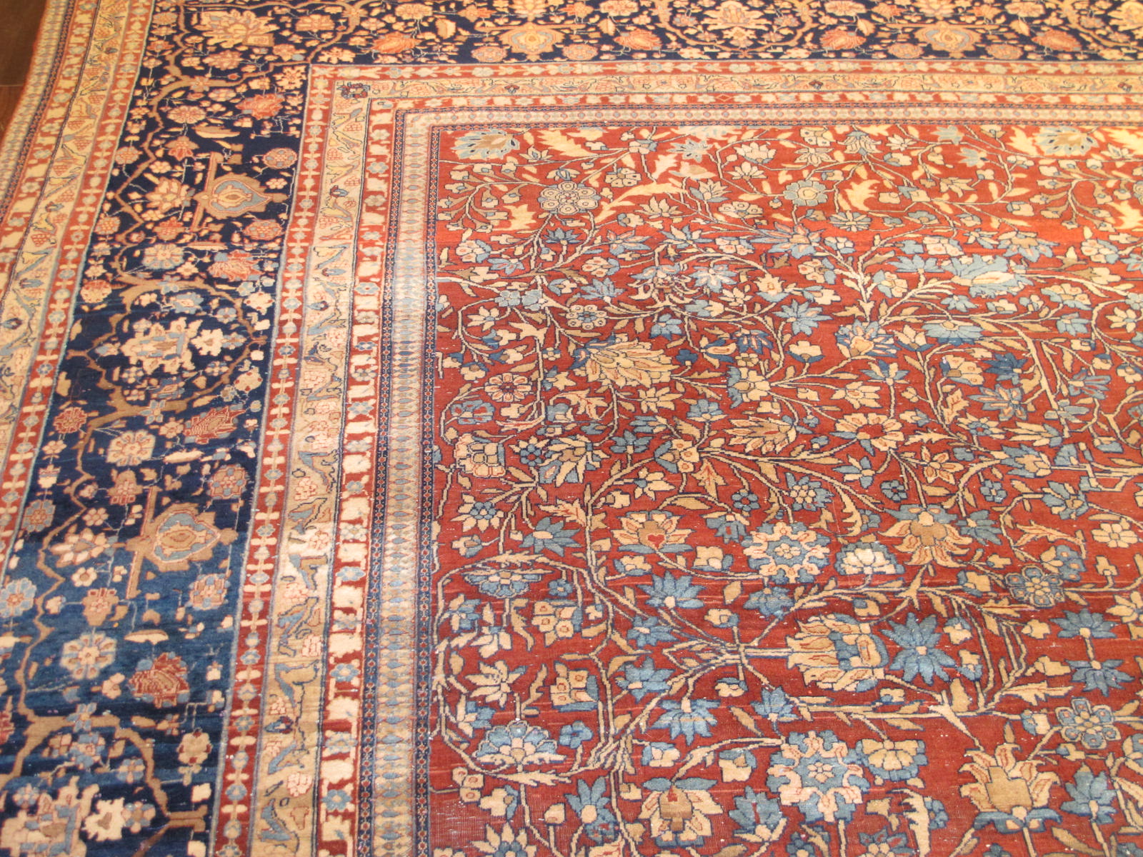 23204 antique persian kashan mohtasham rug 8,3 x 11,1 (4)