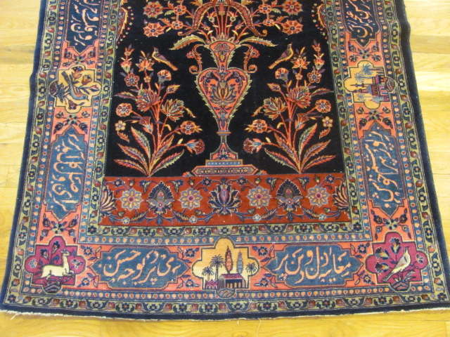 24852 antique persian kashan rug 3,4 x 5-2