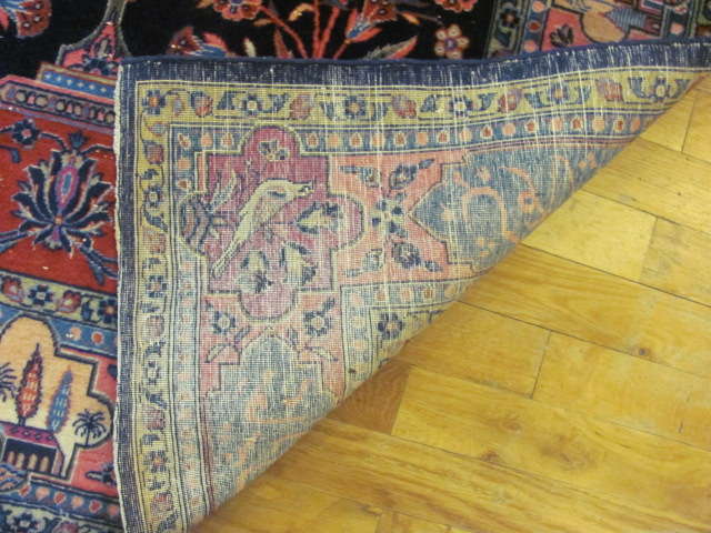 24852 antique persian kashan rug 3,4 x 5-3