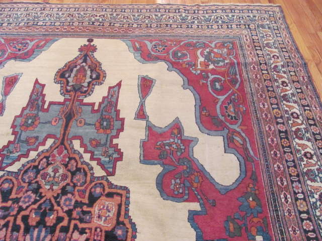 24938 Antique Persian Kirman Lavar carpet 8,8 x 13,2 -1