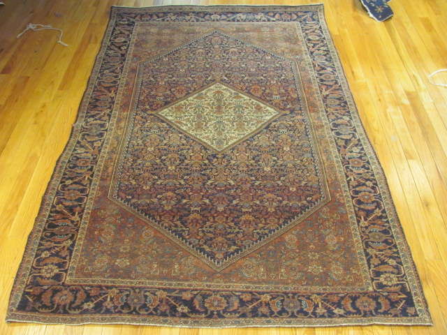 24958 Antique Persian Fereghan rug 4,4 x 6,7