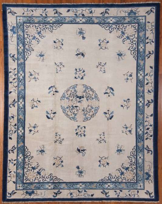 24990 Antique Chinese Peking carpet 9,1 x 11,7