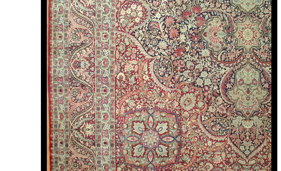 24998 Antique Persian Kirman Lavar mansion carpet 14 x 24-3