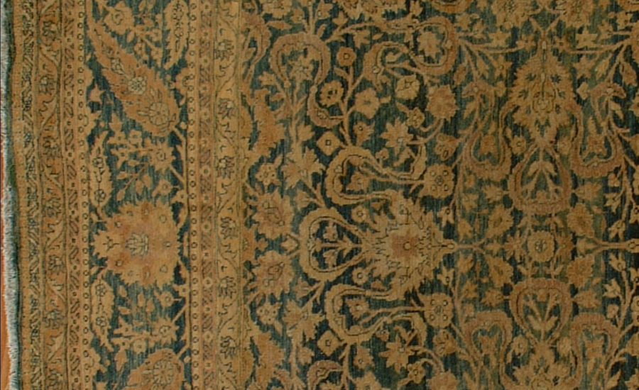 25013 Antique Persian Tabriz carpet 10,4 x 19,4-3