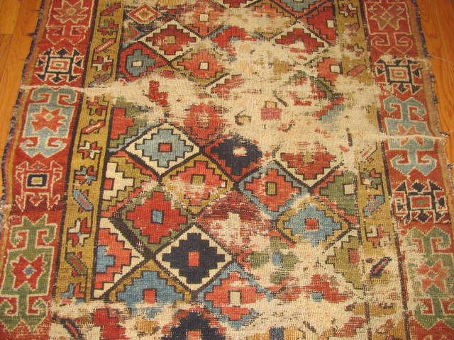25022 Antique Northwest Kurdish rug 3,9 x 8,1-2