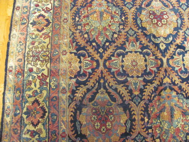 25041 Antique Persian Kirman carpet 9,5 x 12,11-2