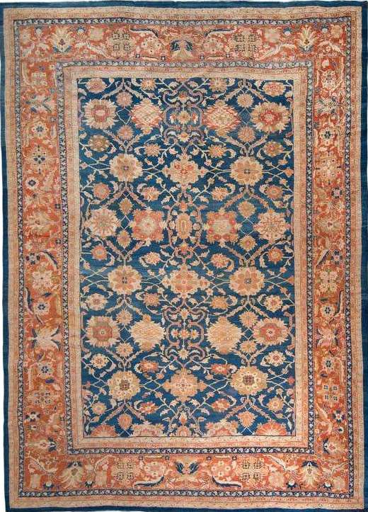 25049 Antique Persian Sulatanabad carpet 13,5 x 14,9