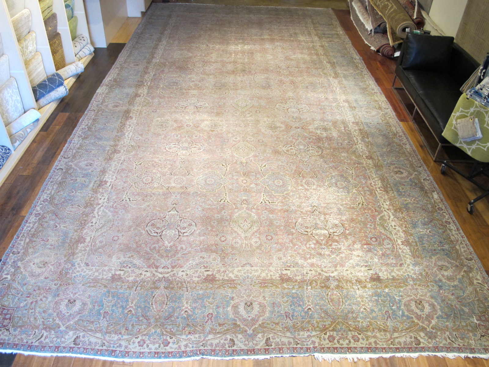 13116 Antique Persian Kirman rug 12,7 x 24 (1)