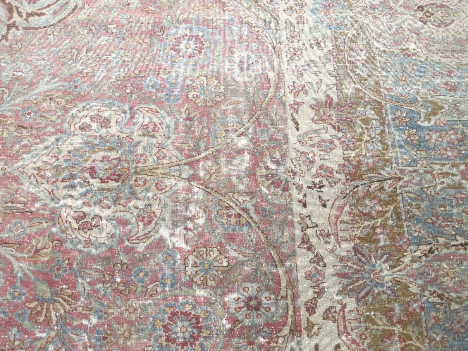 13116 Antique Persian Kirman rug 12,7 x 24 (4)