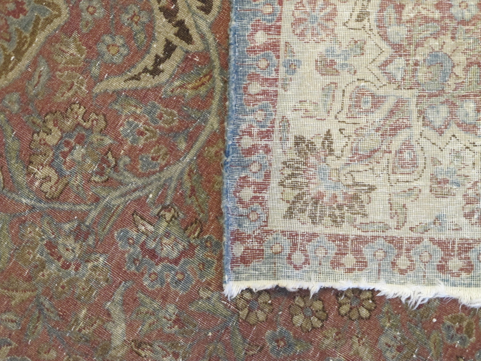 13116 Antique Persian Kirman rug 12,7 x 24 (7)