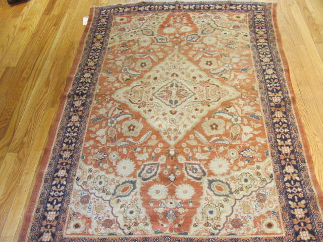 25071 antique Persian Malayer Mishan rug 3,9 x 5,9-1