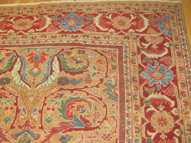 25095 antique persian mahal rug 10,3 x 13,3-2